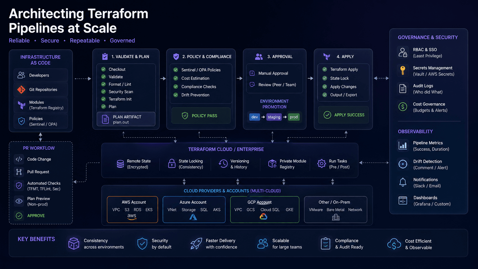 Architecting Terraform Pipelines at Scale Case Study | Magnence Architecting Terraform Pipelines at Scale Case Study | Copyright © Magnence