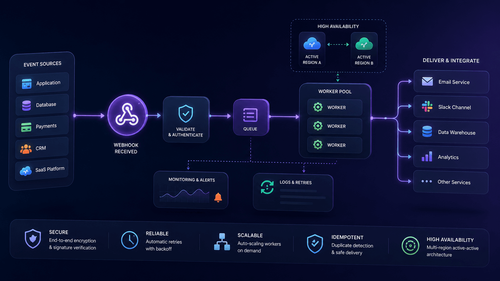 Automating Webhooks Pipelines with High Availability Case Study | Magnence Automating Webhooks Pipelines with High Availability Case Study | Copyright © Magnence