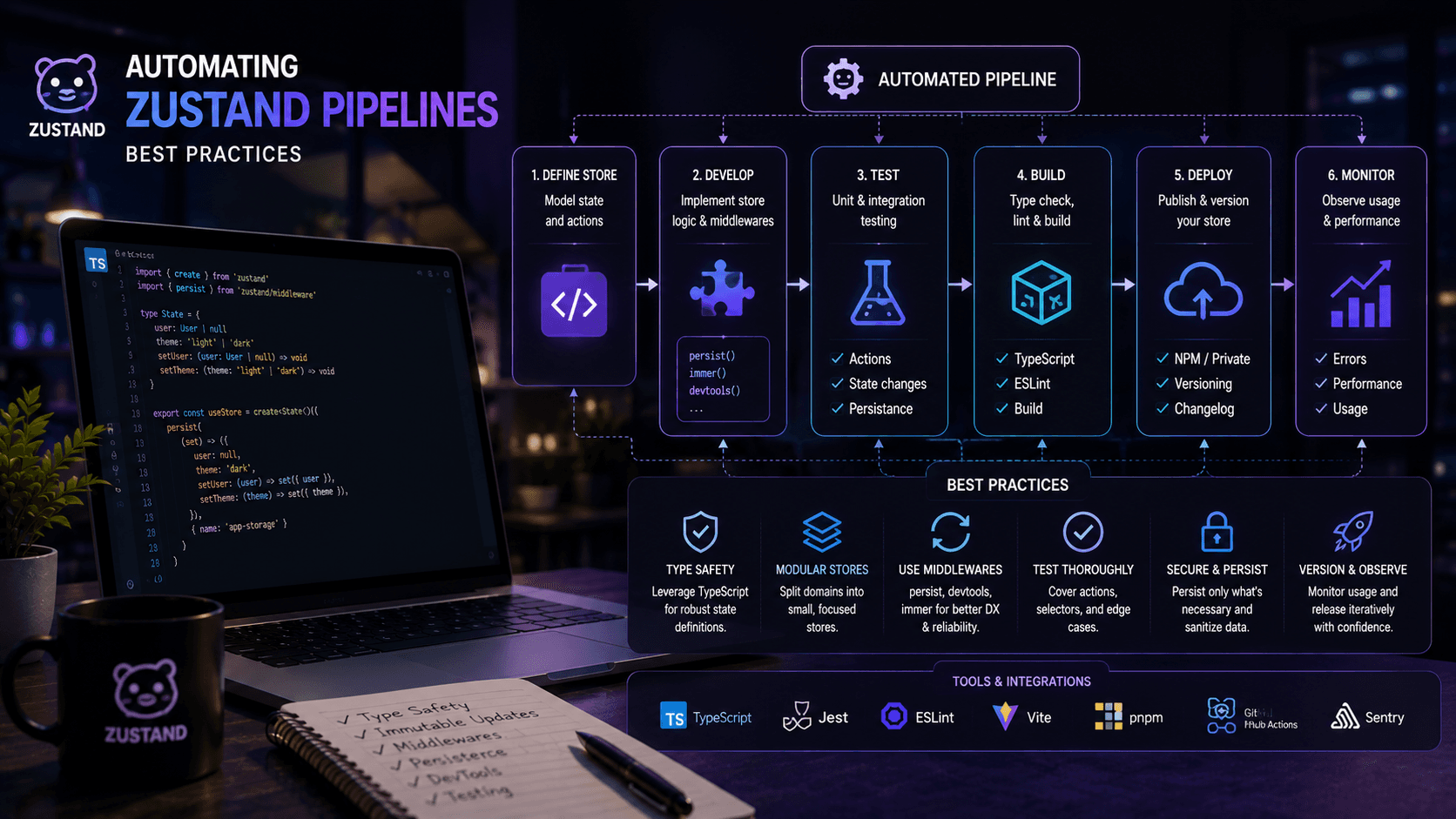 Automating Zustand Pipelines Best Practices Case Study | Magnence Automating Zustand Pipelines Best Practices Case Study | Copyright © Magnence