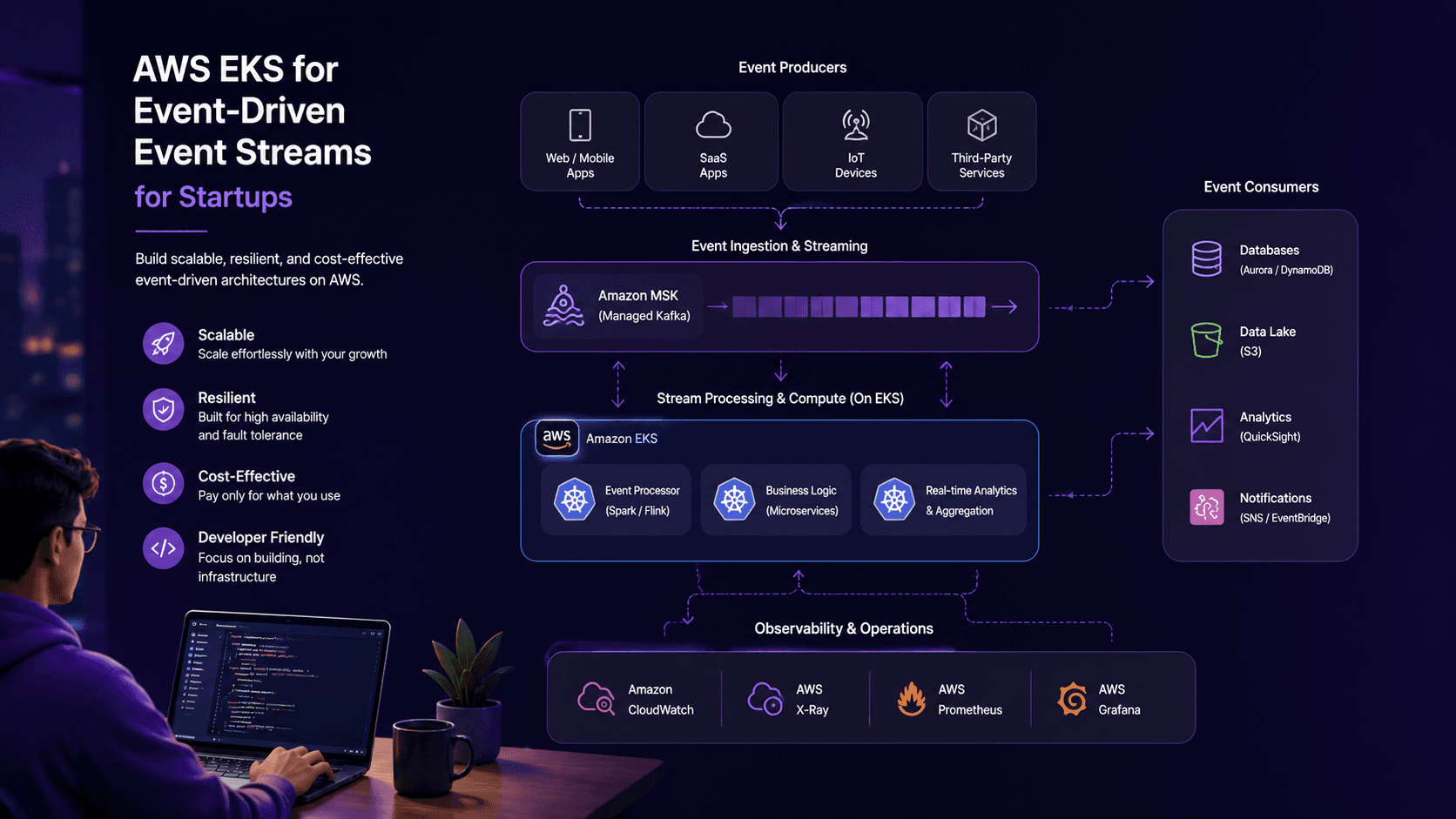 AWS EKS for Event-Driven Event Streams: for Startups Case Study | Magnence AWS EKS for Event-Driven Event Streams: for Startups Case Study | Copyright © Magnence