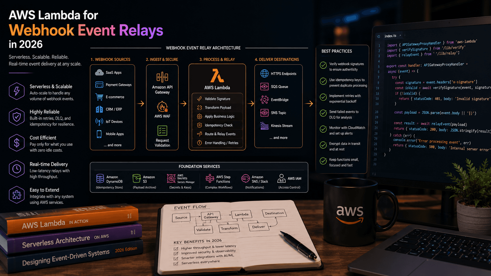 AWS Lambda for Webhook Event Relays: in 2026 Case Study | Magnence AWS Lambda for Webhook Event Relays: in 2026 Case Study | Copyright © Magnence