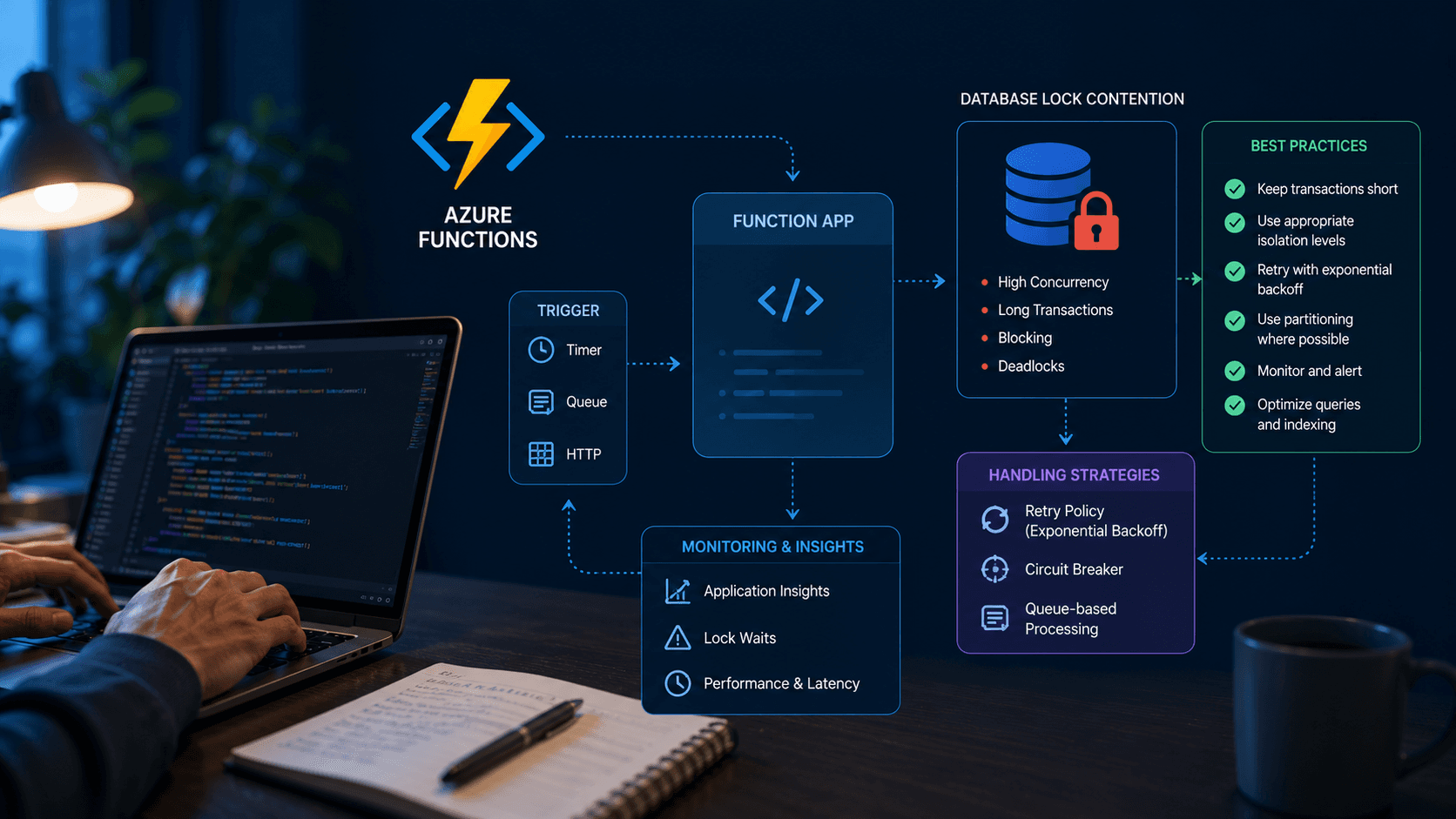 Azure Functions for Database Lock Contention: Best Practices Case Study | Magnence Azure Functions for Database Lock Contention: Best Practices Case Study | Copyright © Magnence