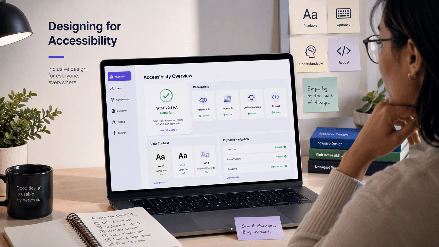Designing for Accessibility: WCAG 2.1 AA Compliance: Best Practices Case Study | Magnence Designing for Accessibility: WCAG 2.1 AA Compliance: Best Practices Case Study | Copyright © Magnence