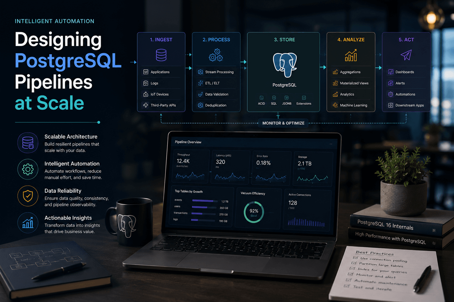 Designing PostgreSQL Pipelines at Scale Case Study | Magnence Designing PostgreSQL Pipelines at Scale Case Study | Copyright © Magnence