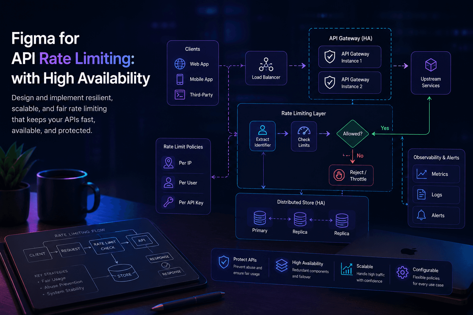 Figma for API Rate Limiting: with High Availability Case Study | Magnence Figma for API Rate Limiting: with High Availability Case Study | Copyright © Magnence