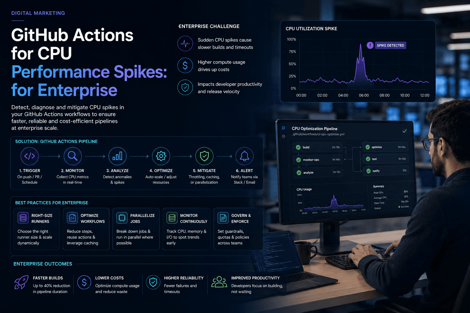 GitHub Actions for CPU Performance Spikes: for Enterprise Case Study | Magnence GitHub Actions for CPU Performance Spikes: for Enterprise Case Study | Copyright © Magnence