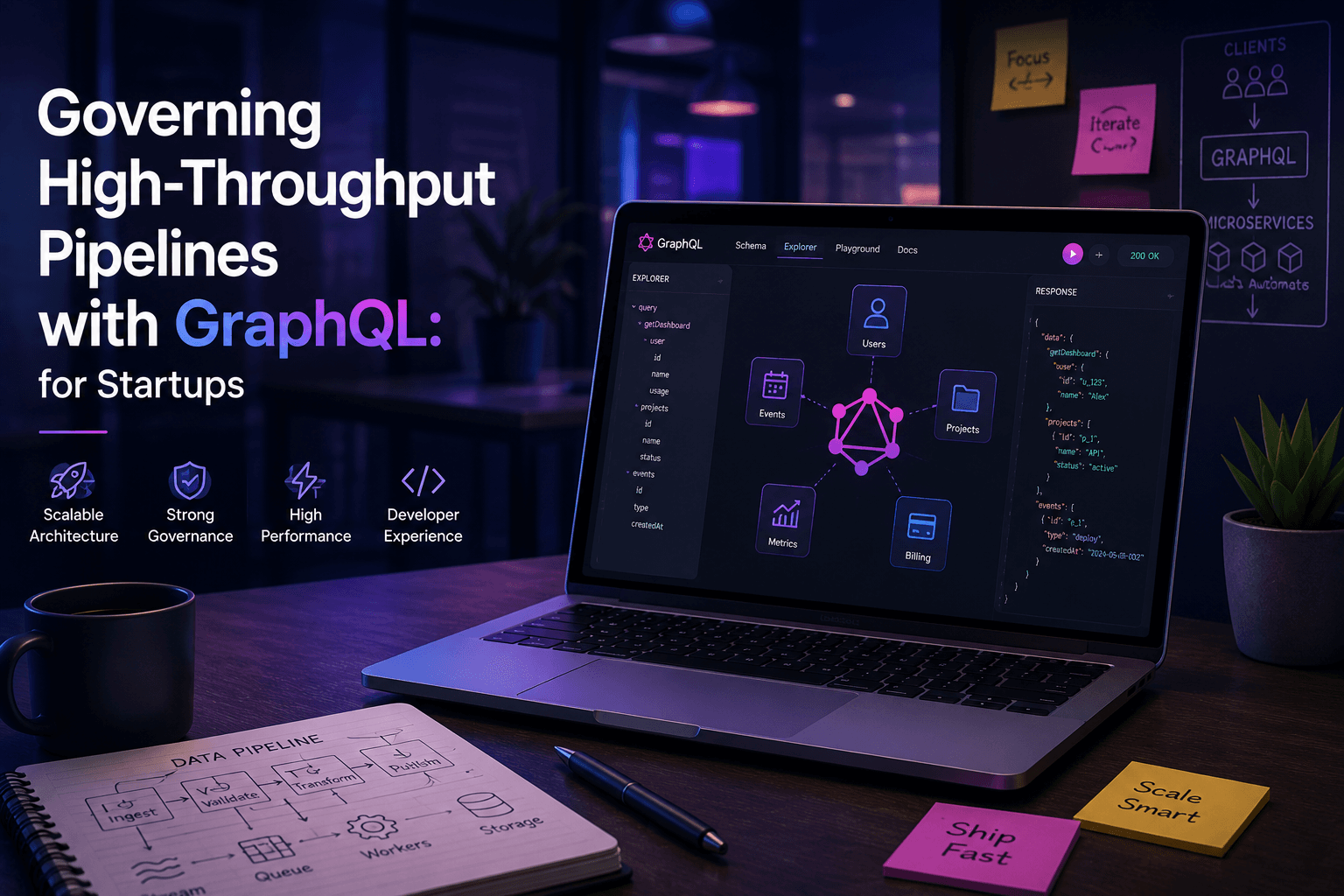 Governing High-Throughput Pipelines with GraphQL: for Startups Case Study | Magnence Governing High-Throughput Pipelines with GraphQL: for Startups Case Study | Copyright © Magnence