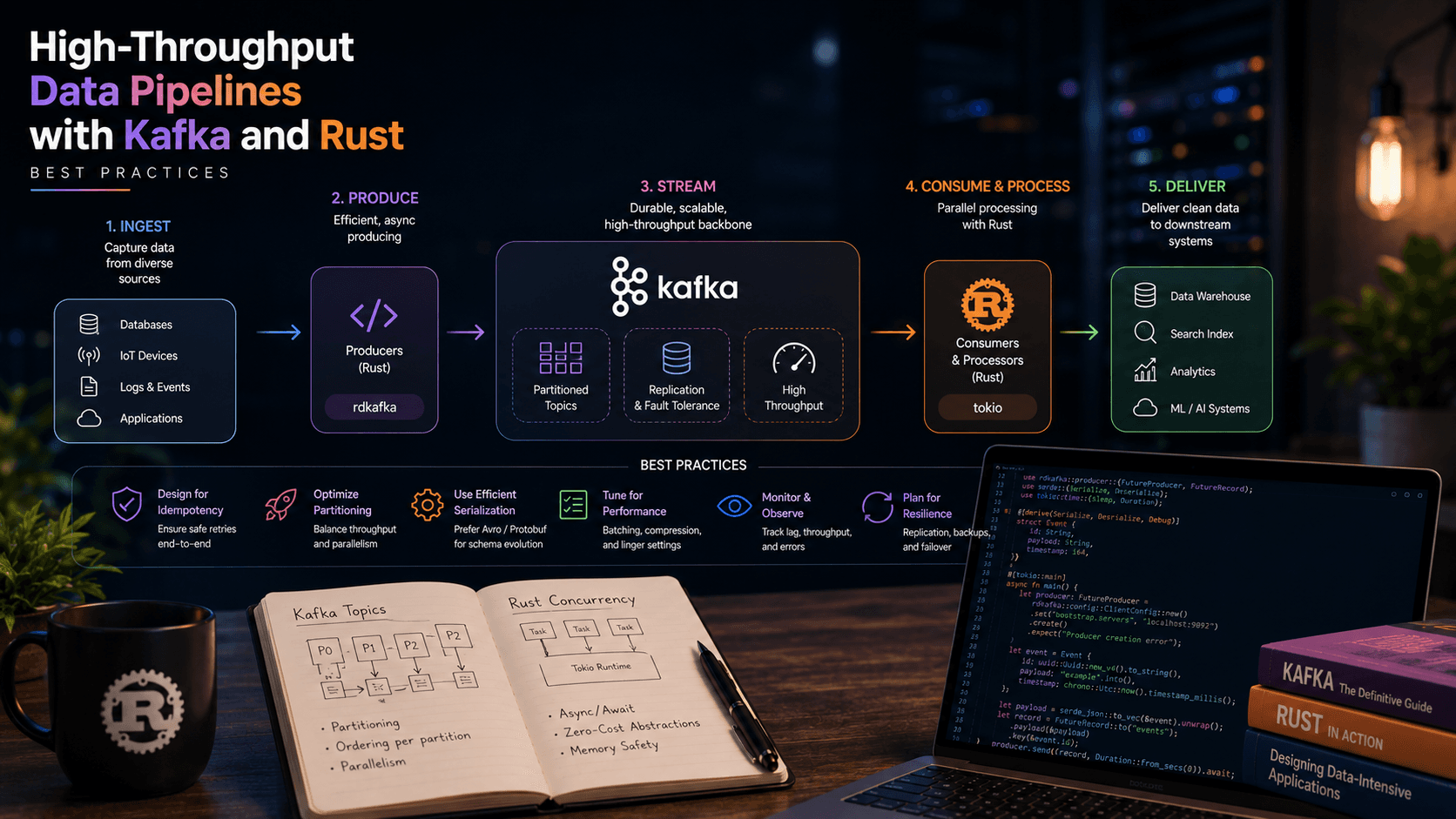 High-Throughput Data Pipelines with Kafka and Rust: Best Practices Case Study | Magnence High-Throughput Data Pipelines with Kafka and Rust: Best Practices Case Study | Copyright © Magnence
