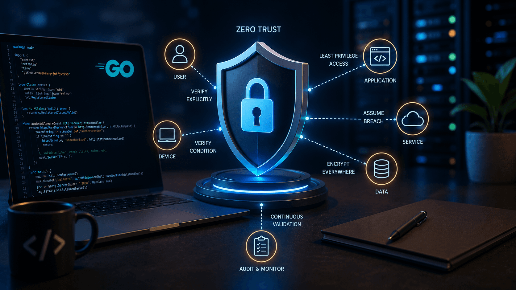 Implementing Zero-Trust Architecture in Go: Best Practices Case Study | Magnence Implementing Zero-Trust Architecture in Go: Best Practices Case Study | Copyright © Magnence