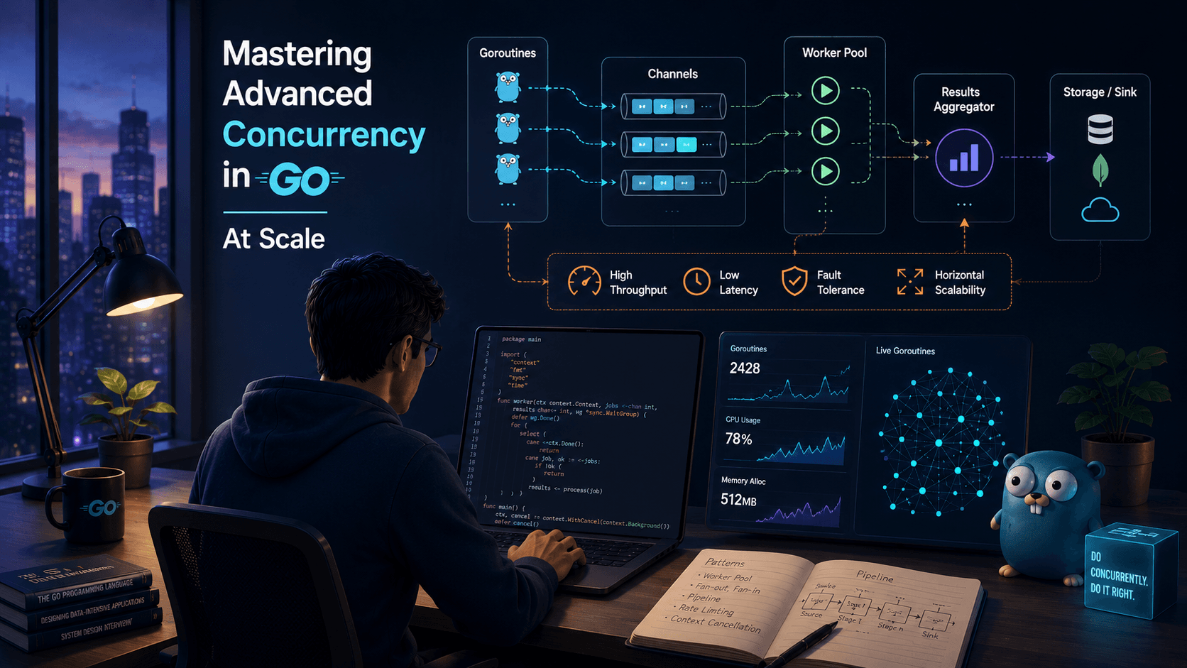Mastering Advanced Concurrency in Go: At Scale Case Study | Magnence Mastering Advanced Concurrency in Go: At Scale Case Study | Copyright © Magnence