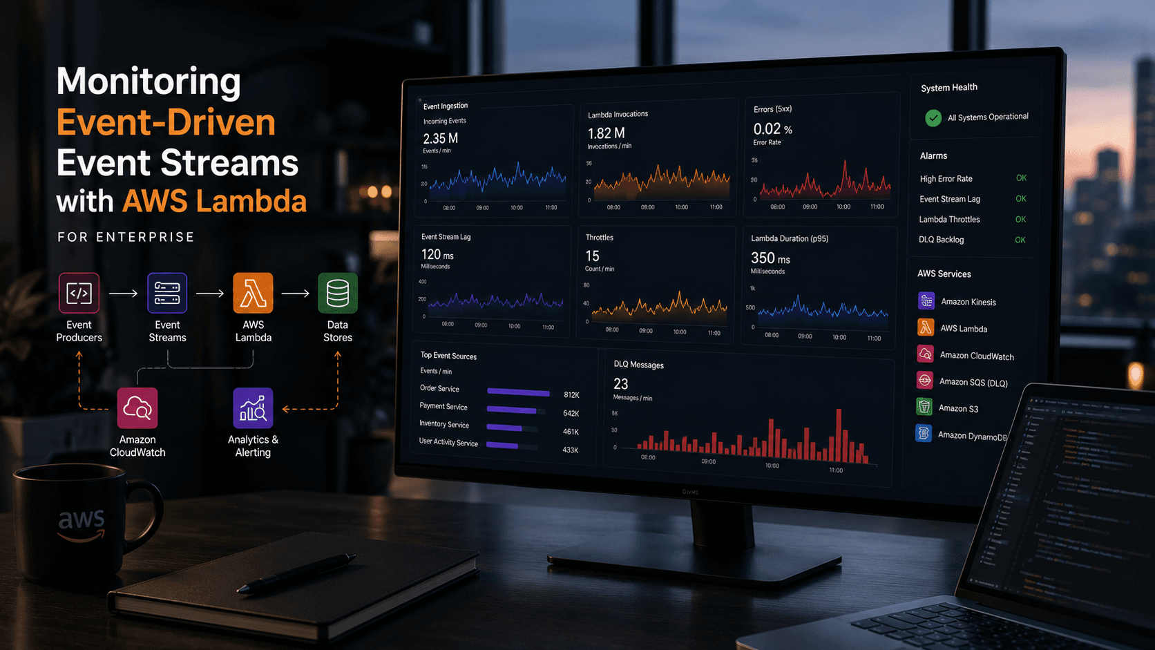 Monitoring Event-Driven Event Streams with AWS Lambda: for Enterprise Case Study | Magnence Monitoring Event-Driven Event Streams with AWS Lambda: for Enterprise Case Study | Copyright © Magnence
