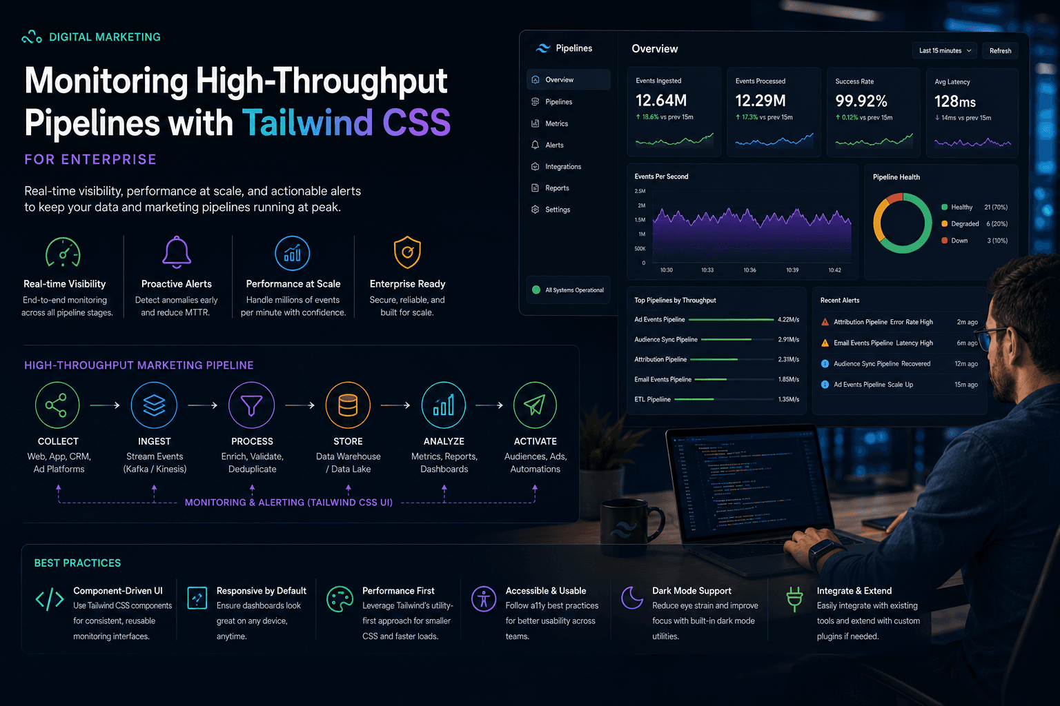 Monitoring High-Throughput Pipelines with Tailwind CSS: for Enterprise Case Study | Magnence Monitoring High-Throughput Pipelines with Tailwind CSS: for Enterprise Case Study | Copyright © Magnence