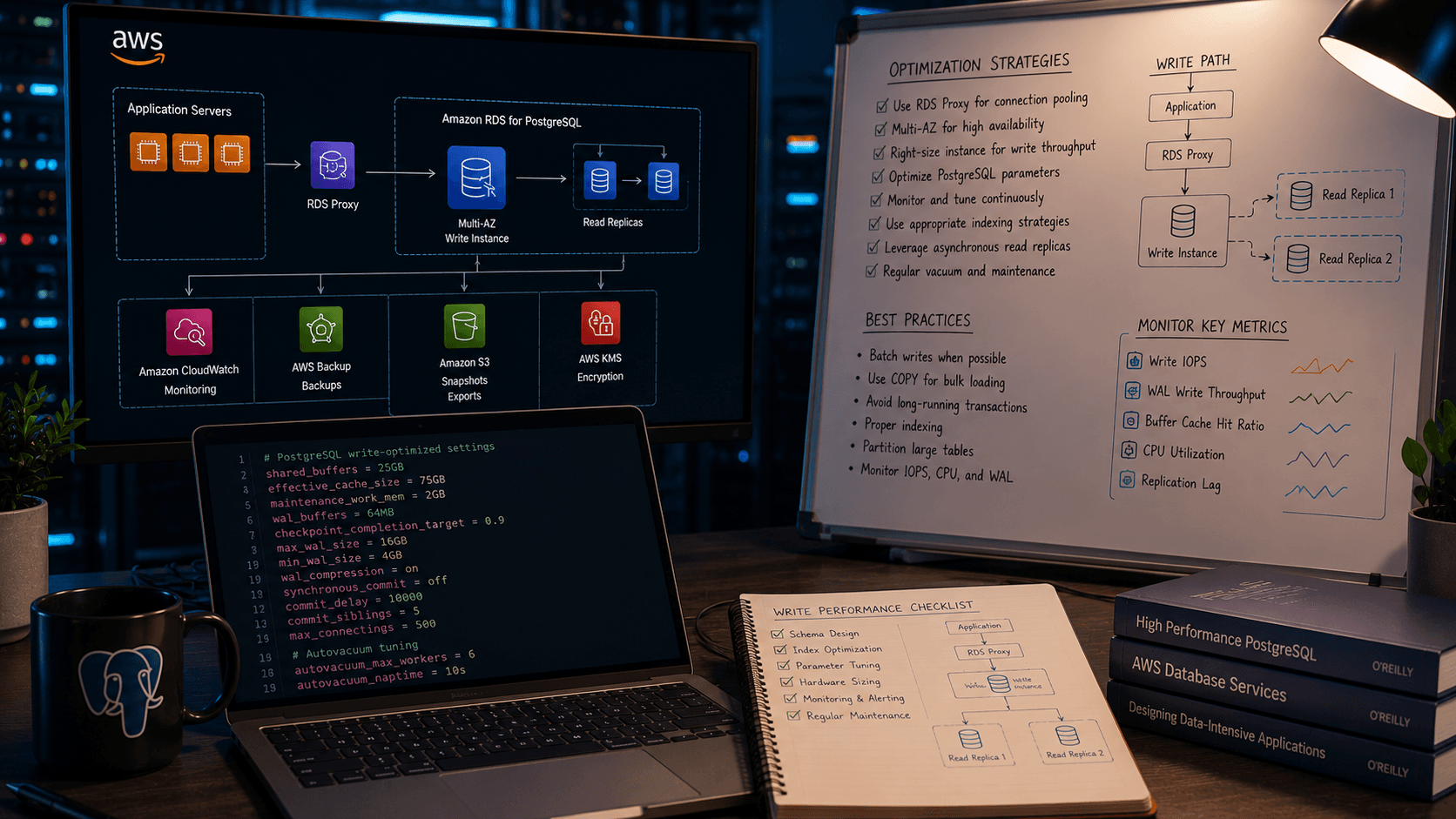 Optimizing AWS RDS PostgreSQL for Heavy Write Loads: in 2025 Case Study | Magnence Optimizing AWS RDS PostgreSQL for Heavy Write Loads: in 2025 Case Study | Copyright © Magnence