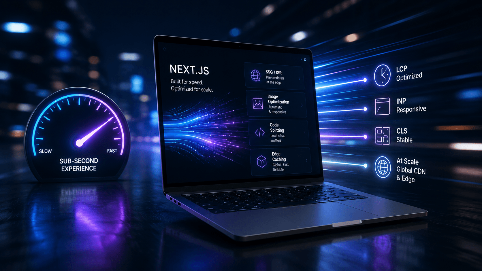 Optimizing Next.js for Sub-Second Core Web Vitals: At Scale Case Study | Magnence Optimizing Next.js for Sub-Second Core Web Vitals: At Scale Case Study | Copyright © Magnence