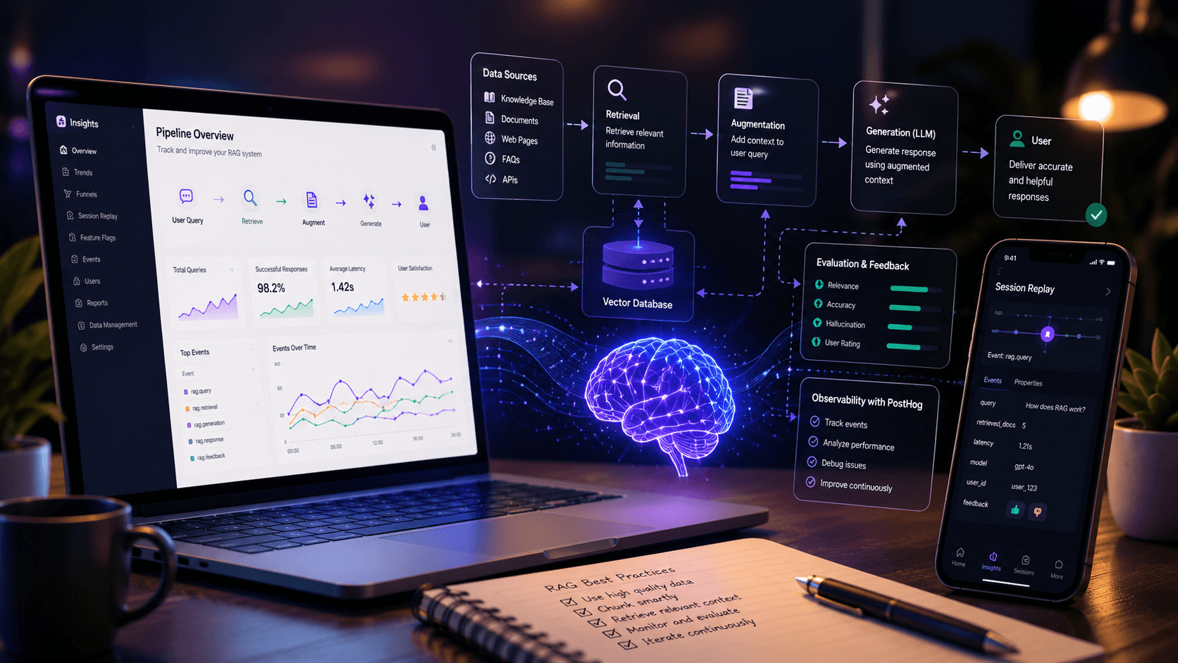 PostHog for Retrieval-Augmented Generation: Best Practices Case Study | Magnence PostHog for Retrieval-Augmented Generation: Best Practices Case Study | Copyright © Magnence