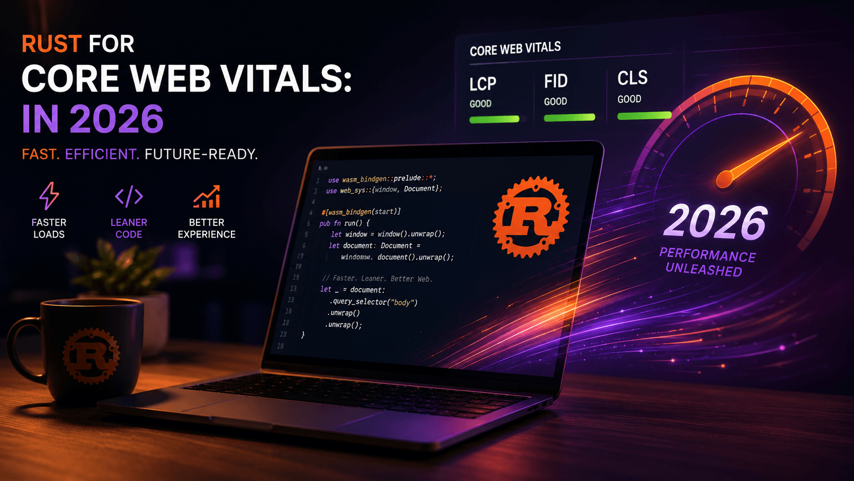 Rust for Core Web Vitals: in 2026 Case Study | Magnence Rust for Core Web Vitals: in 2026 Case Study | Copyright © Magnence