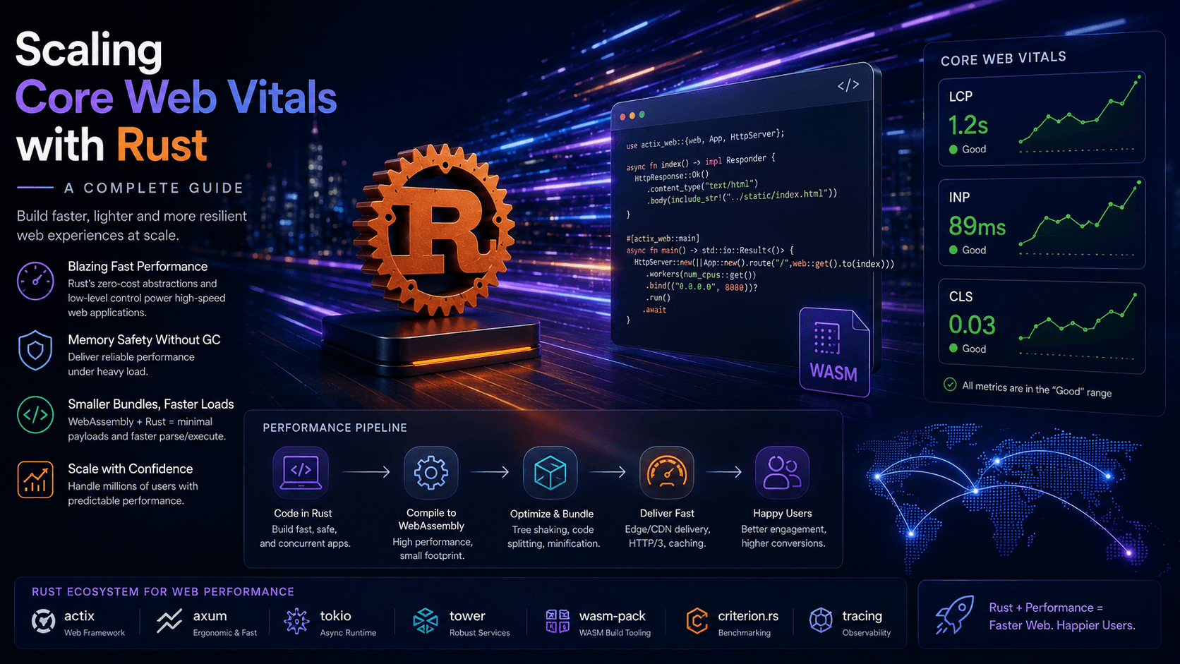 Scaling Core Web Vitals with Rust: A Complete Guide Case Study | Magnence Scaling Core Web Vitals with Rust: A Complete Guide Case Study | Copyright © Magnence