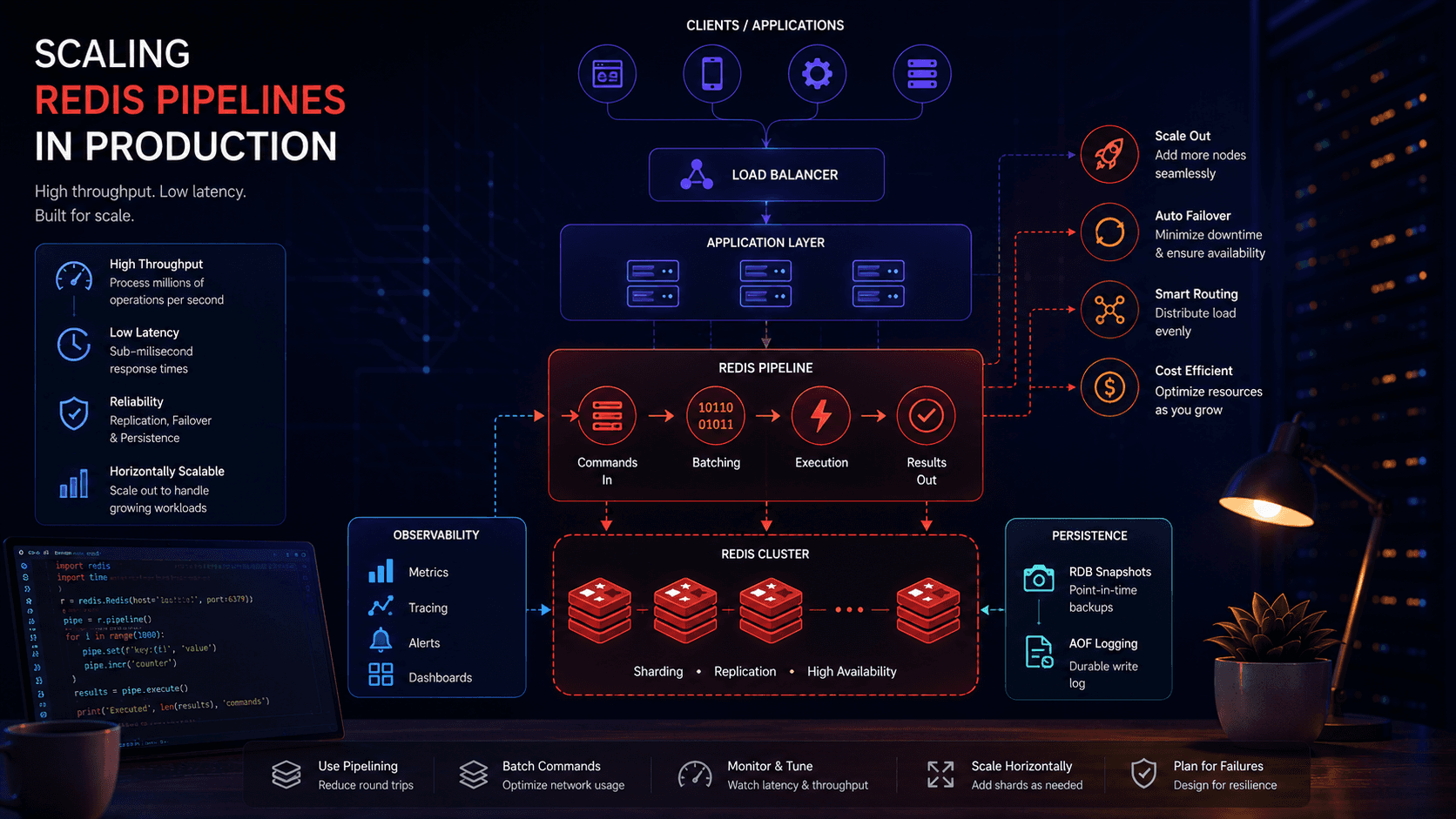 Scaling Redis Pipelines in Production Case Study | Magnence Scaling Redis Pipelines in Production Case Study | Copyright © Magnence