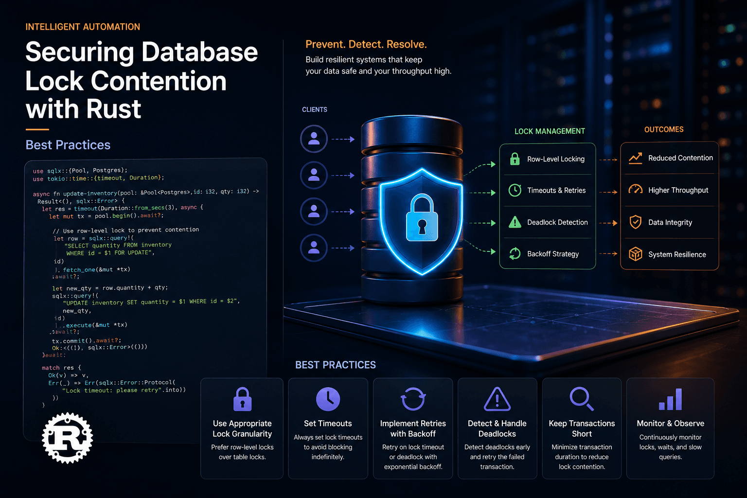 Securing Database Lock Contention with Rust: Best Practices Case Study | Magnence Securing Database Lock Contention with Rust: Best Practices Case Study | Copyright © Magnence