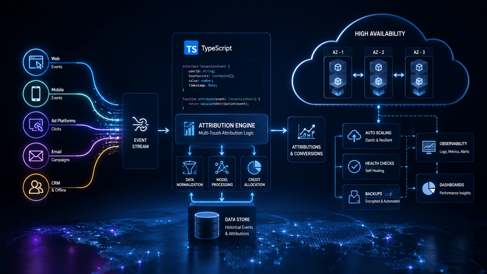 TypeScript for Conversion Rate Attributions: with High Availability Case Study | Magnence TypeScript for Conversion Rate Attributions: with High Availability Case Study | Copyright © Magnence