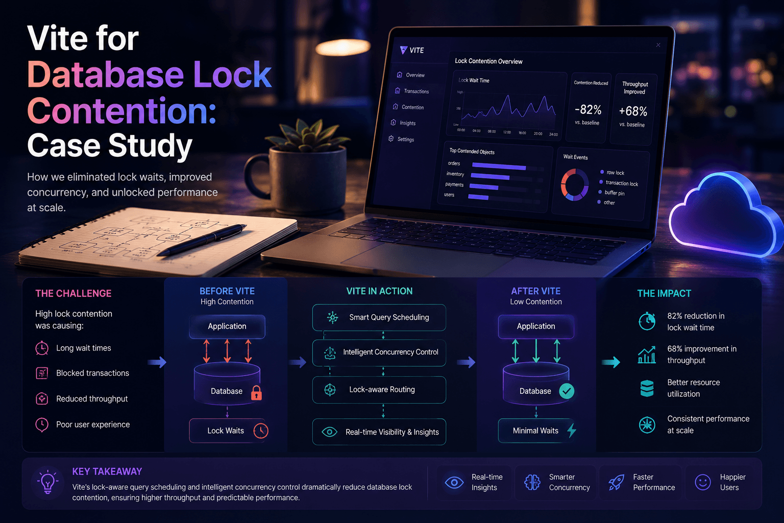 Vite for Database Lock Contention: Case Study Case Study | Magnence Vite for Database Lock Contention: Case Study Case Study | Copyright © Magnence