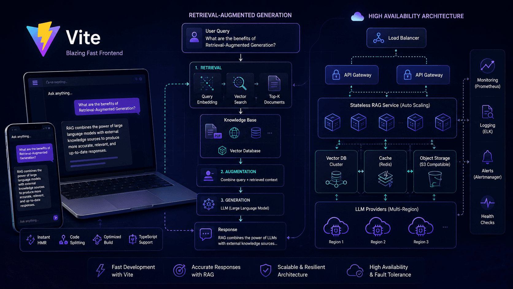 Vite for Retrieval-Augmented Generation: with High Availability Case Study | Magnence Vite for Retrieval-Augmented Generation: with High Availability Case Study | Copyright © Magnence