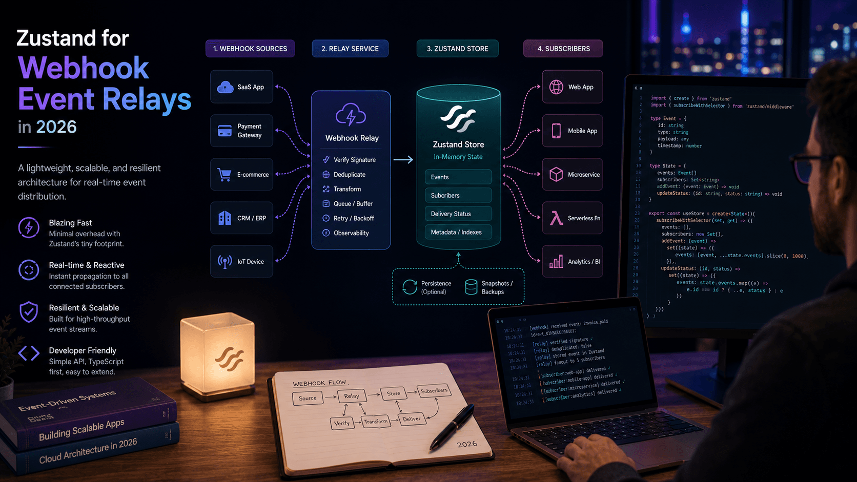 Zustand for Webhook Event Relays: in 2026 Case Study | Magnence Zustand for Webhook Event Relays: in 2026 Case Study | Copyright © Magnence