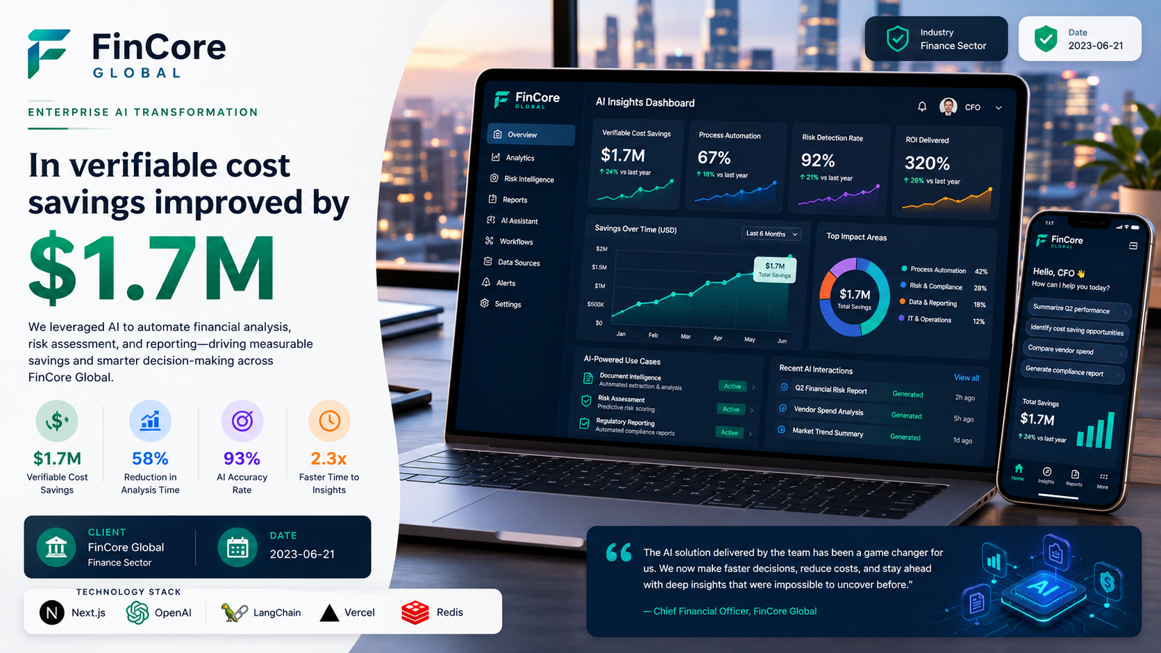FinCore Global — Enterprise AI Transformation